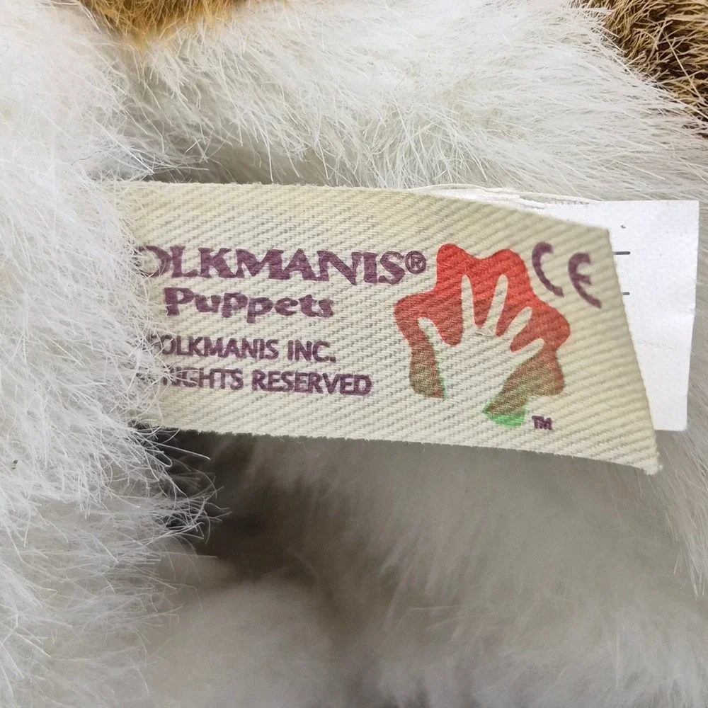 Folkmanis Puppets Mountain Lion Cub Realistic Hand Puppet 3045 Brown Blue Eyes